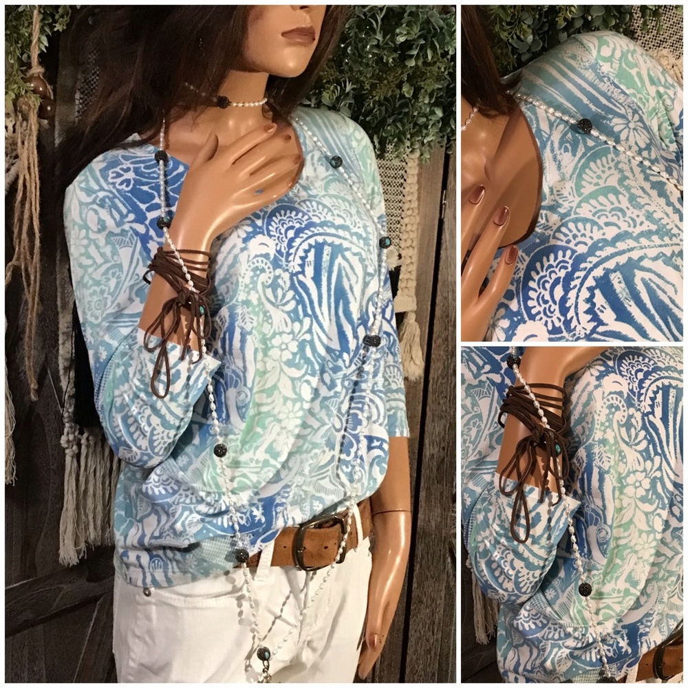 CHICOS Beautiful Mandala Popover Tunic